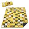 awufncksn Checkered Picnic Blankets Waterproof Foldable, 60X80Sunflower Picnic Mat Outdoor Blanket for Grass, Cute Bee Thick Beach Blanket Sandproof Picnic Accessories for Camping Party Park Patio view 1
