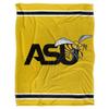 Alabama State University Blanket, 60"x80" Primary Logo Stripes Silky Touch Super Soft Throw Blanket view 2