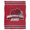 Bridgewater State University Blanket, 60"x80" Primary Logo Stripes Silky Touch Super Soft Throw Blanket view 2