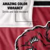 Bridgewater State University Blanket, 60"x80" Primary Logo Stripes Silky Touch Super Soft Throw Blanket view 4