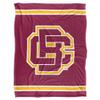 Bethune-Cookman University Blanket, 60"x80" Primary Logo Stripes Silky Touch Super Soft Throw Blanket view 2