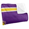 Western Illinois University Blanket, 60"x80" Primary Logo Stripes Silky Touch Super Soft Throw Blanket view 3