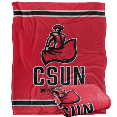 California State University, Northridge Blanket, 60"x80" Primary Logo Stripes Silky Touch Super Soft Throw Blanket
