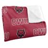 Central Washington University Blanket, 60"x80" Logo Pattern Silky Touch Super Soft Throw Blanket view 3