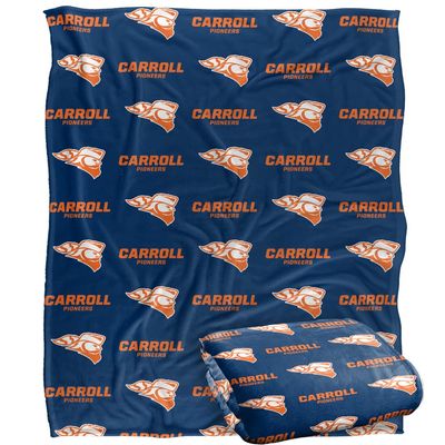 Carroll University Blanket, 60"x80" Logo Pattern Silky Touch Super Soft Throw Blanket