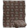 Brown University Blanket, 60"x80" Logo Pattern Silky Touch Super Soft Throw Blanket view 1