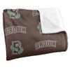 Brown University Blanket, 60"x80" Logo Pattern Silky Touch Super Soft Throw Blanket view 3
