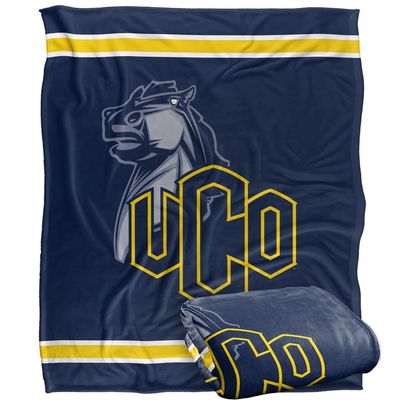 University of Central Oklahoma Blanket, 60"x80" Primary Logo Stripes Silky Touch Super Soft Throw Blanket