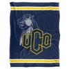 University of Central Oklahoma Blanket, 60"x80" Primary Logo Stripes Silky Touch Super Soft Throw Blanket view 2