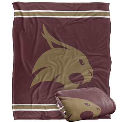 Texas State University Blanket, 60"x80" Primary Logo Stripes Silky Touch Super Soft Throw Blanket