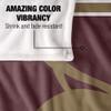 Texas State University Blanket, 60"x80" Primary Logo Stripes Silky Touch Super Soft Throw Blanket view 4