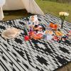 awufncksn Boho Picnic Blankets Waterproof Foldable, 60X80 Thick Three Layer Picnic Mat Tribal Outdoor Blanket for Grass, Beach Blanket Sandproof Picnic Accessories for Camping Party Park Patio view 2