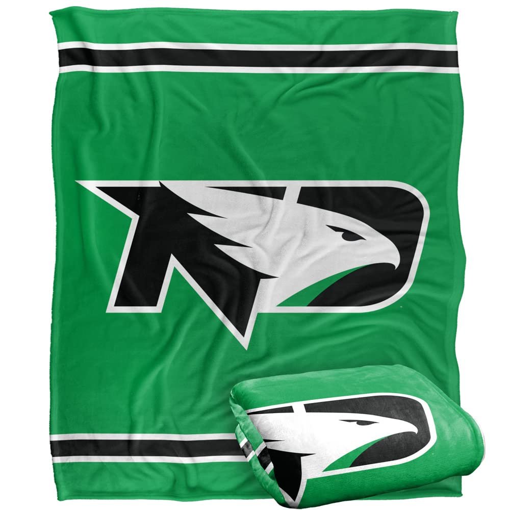 University of North Dakota Blanket, 60"x80" Primary Logo Stripes Silky Touch Super Soft Throw Blanket