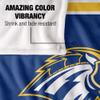 University of New Haven Blanket, 60"x80" Primary Logo Stripes Silky Touch Super Soft Throw Blanket view 4