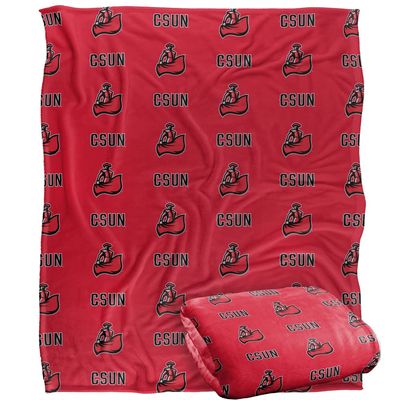 California State University, Northridge Blanket, 60"x80" Logo Pattern Silky Touch Super Soft Throw Blanket