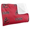 California State University, Northridge Blanket, 60"x80" Logo Pattern Silky Touch Super Soft Throw Blanket view 3