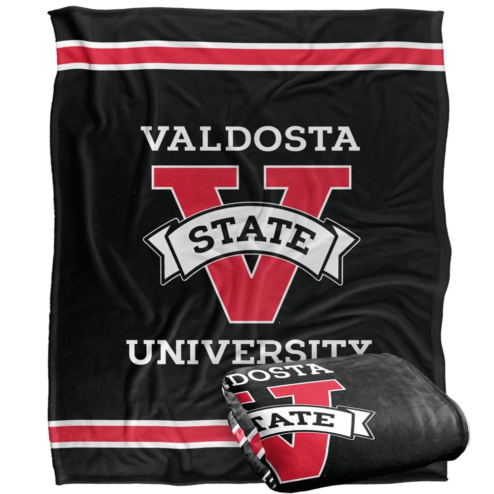 Valdosta State University Blanket, 60"x80" Primary Logo Stripes Silky Touch Super Soft Throw Blanket