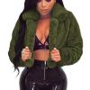 Women's Bride Wedding Party Jacket Faux Fur Coats Wrap Shawl Warm Overcoat Cropped Winter Jackets Open Front Cardigan view 1