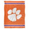 Clemson University Blanket, 60"x80" Primary Logo Silky Touch Super Soft Throw Blanket view 2
