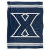 Xavier University Blanket, 60"x80" Primary Logo Stripes Silky Touch Super Soft Throw Blanket view 2