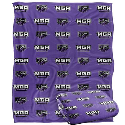 Middle Georgia State University Blanket, 60"x80" Logo Pattern Silky Touch Super Soft Throw Blanket