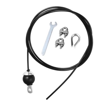 BESPORTBLE 1set Steel Wire Rope Cable for Home Gym Equipment Accessories Multi-Functional Fitness Tool for Arm and Biceps Training Includes Clamps and Wrench