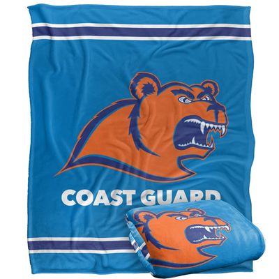 United States Coast Guard Academy Blanket, 60"x80" Primary Logo Stripes Silky Touch Super Soft Throw Blanket