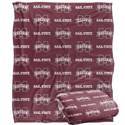 Mississippi State University Blanket, 60"x80" Logo Pattern Silky Touch Super Soft Throw Blanket