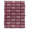 Mississippi State University Blanket, 60"x80" Logo Pattern Silky Touch Super Soft Throw Blanket view 2