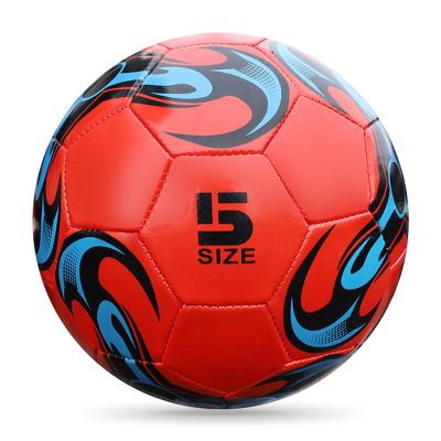 clinmday Professional Soccer Ball, Wear Resistant Waterproof Anti-Extrusion Outdoor Football for Boy Girls and Teens Players,Street Ball Game for Men Red