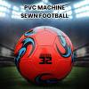 clinmday Professional Soccer Ball, Wear Resistant Waterproof Anti-Extrusion Outdoor Football for Boy Girls and Teens Players,Street Ball Game for Men Red view 2