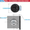 Necmetu 2 Pack Boat Slam Latch 2" Zinc Alloy RV Flush Latch Lock,100% Metal Marine Deck Hatch Door Flush Pull Latch,Heavy Duty Lid Lock for Hatch Door Cabinet Hardware on RV Boat Camper (Silvery) view 3