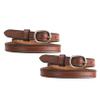 Exion English Spur Straps for Horse Riding  Genuine Leather Pair for Men & Women | Durable Adjustable Classic Look Straps for Boots & Spurs  Black, Havana, Oak Brown view 1