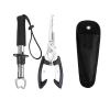 EBIEFLY Split Ring Pliers for Fishing Hook Remover Multitool Fishing Pliers with Sheath Saltwater and Freshwater Fish Lip Gripper Gifts for Fisherman view 1