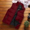 HGps8w Plus Size Women's Puffer Vest, Stand Collar Sleeveless Zip Up Puffy Coats Warm Winter Padded Gilet Jacket with Pockets view 3
