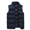 HGps8w Plus Size Women's Puffer Vest, Stand Collar Sleeveless Zip Up Puffy Coats Warm Winter Padded Gilet Jacket with Pockets view 1