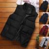 HGps8w Plus Size Women's Puffer Vest, Stand Collar Sleeveless Zip Up Puffy Coats Warm Winter Padded Gilet Jacket with Pockets view 2