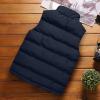 HGps8w Plus Size Women's Puffer Vest, Stand Collar Sleeveless Zip Up Puffy Coats Warm Winter Padded Gilet Jacket with Pockets view 3