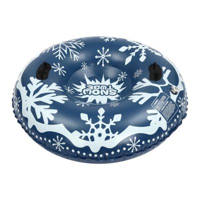 TBVECHI PVC Ski Circle, Minimum Temperature Resistance -13F with Sturdy Handles 40inch Snow Sleds Fit for Adults and Children