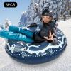 TBVECHI PVC Ski Circle, Minimum Temperature Resistance -13F with Sturdy Handles 40inch Snow Sleds Fit for Adults and Children view 4