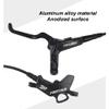 MirOdo Mountain Bike Hydraulic Disc Brake Set Right Front 950mm Left Rear 1800mm Disc Brake Kit 4 Piston Hydraulic Brake with Alu Alloy Brake Levers & Calipers view 3