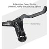 MirOdo Mountain Bike Hydraulic Disc Brake Set Right Front 950mm Left Rear 1800mm Disc Brake Kit 4 Piston Hydraulic Brake with Alu Alloy Brake Levers & Calipers view 4