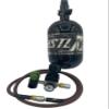 Clover Airsoft - HPA Player Package! Includes, Tank, Regulator, and HPA Line! (68 Cubic in. 4,500 PSI (~7,000 Shots/Fill), Brown Standard Weave Line)