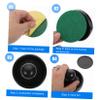 BESPORTBLE 2sets Air Hockey Pucks Strikers Replacement Kit Black Paddles Black Pucks Accessories for Game Tables view 3