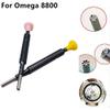 10 Spokes Watch Movement Rotor Screwdriver 2PCS Aluminum Steel Screwdriver Watch Accessories for Omega 8800/8801/8804 Movement view 3