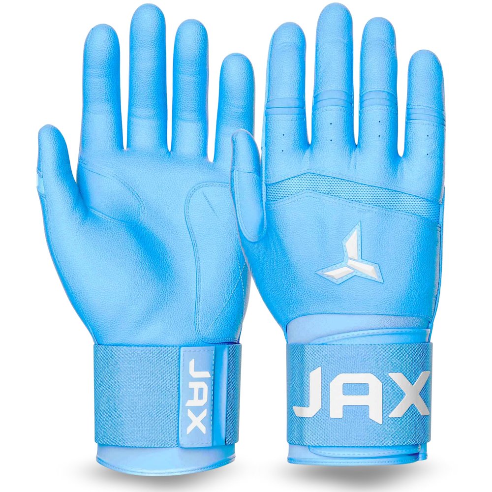 JAX Batting Gloves | Baby Blue | Strap Cuff