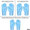 JAX Batting Gloves | Baby Blue | Strap Cuff view 4