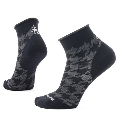 Smartwool Unisex Everyday Hounds Tooth Ankle Socks Black Small