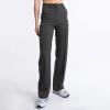 ZYXTIM Women's High Waist Straight Leg Pants Fashion Smart Work Trousers High Waist Flat Front Slim Fit Zipper Fly Casual Business Office Trouser Petite-Plus SizeGreyXX-Large view 2