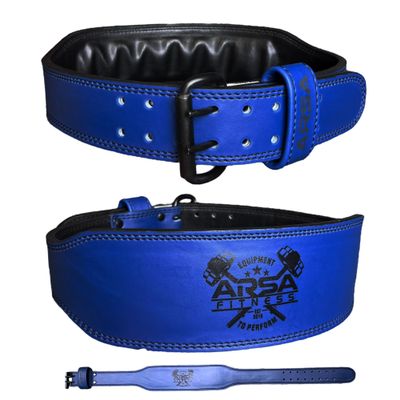 Arsa Fitness Premium Leather 9MM Thickness Weightlifting Belt for Men and Women, Reducing Back Strain, Crossfit, Bodybuilding, Powerlifting, and Strength Training (Large)